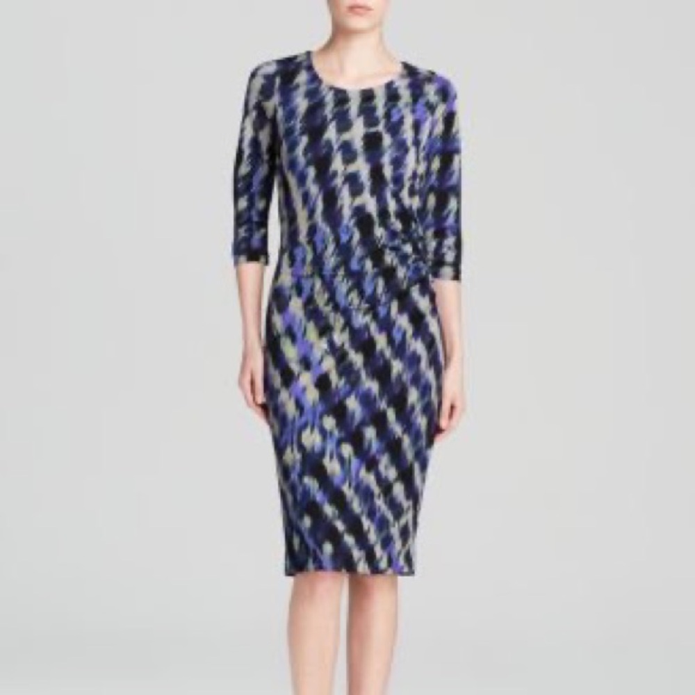 Boss abstract midi‎ dress